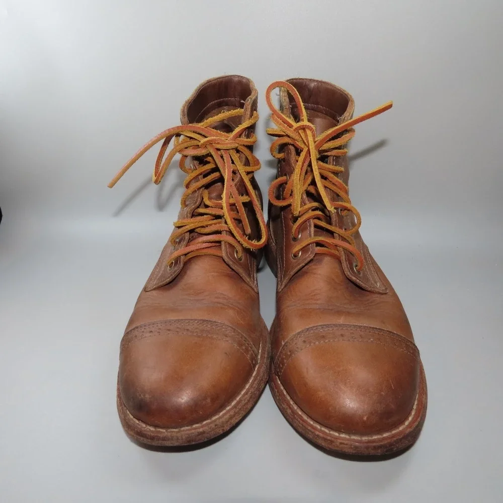 Oak Street Bootmakers CapToe Trench Boot in Chromepak Leather Sz 8.5 D